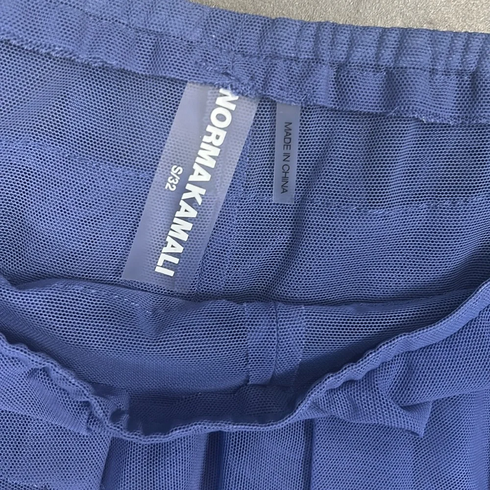 Norma Kamali Ruffle Skort in Blue - Picture 6 of 10